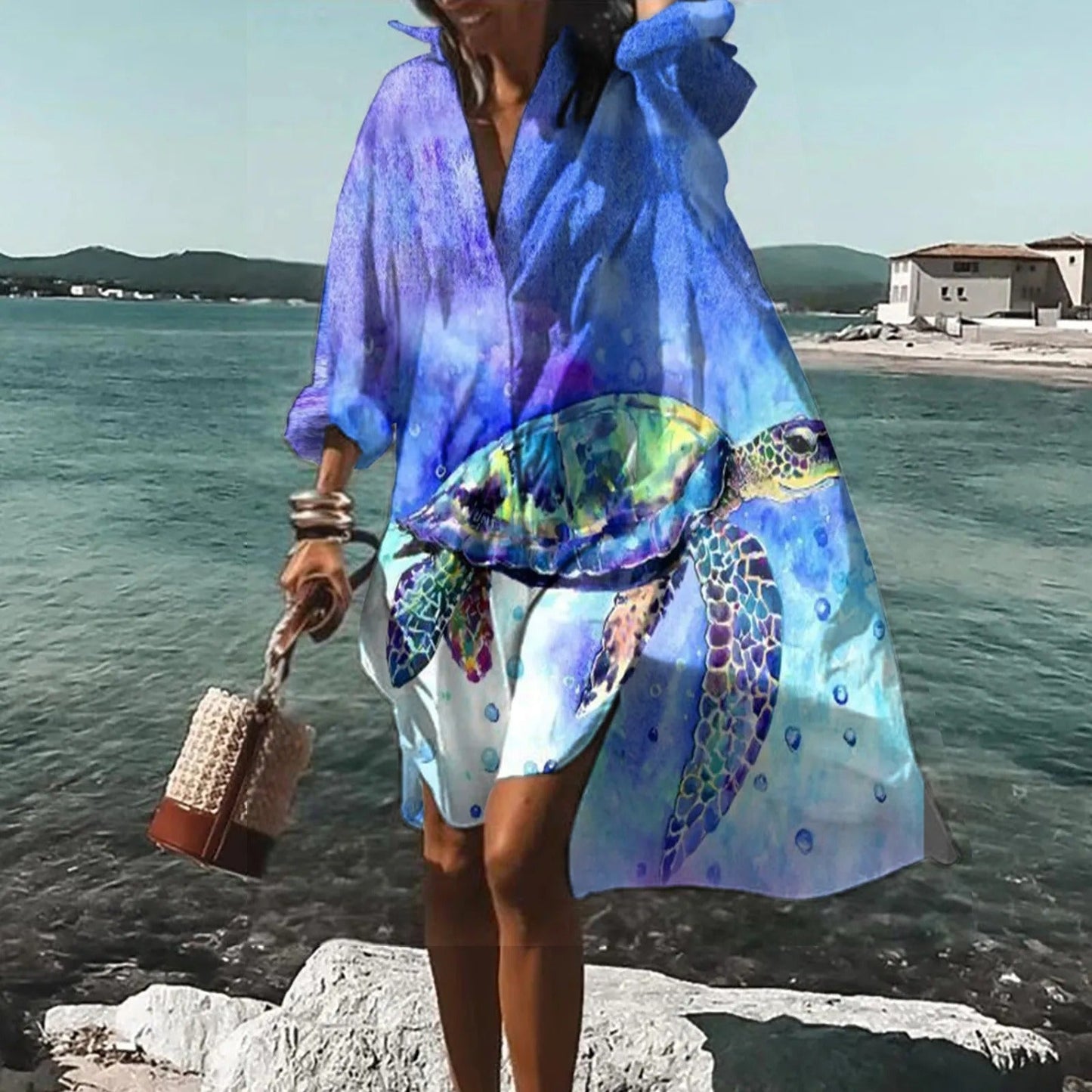 Maya Collection | Women's Summer Dress with Button Front Design | Effortless Style for Warm Days
