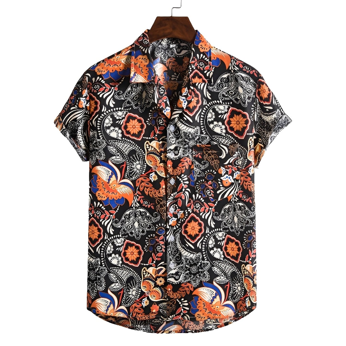 Nattan | Men's Hawaiian Shirt with Tropical Print | Lightweight & Breathable Fabric for Summer Comfort