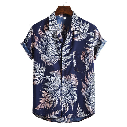 Nattan | Men's Hawaiian Shirt with Tropical Print | Lightweight & Breathable Fabric for Summer Comfort