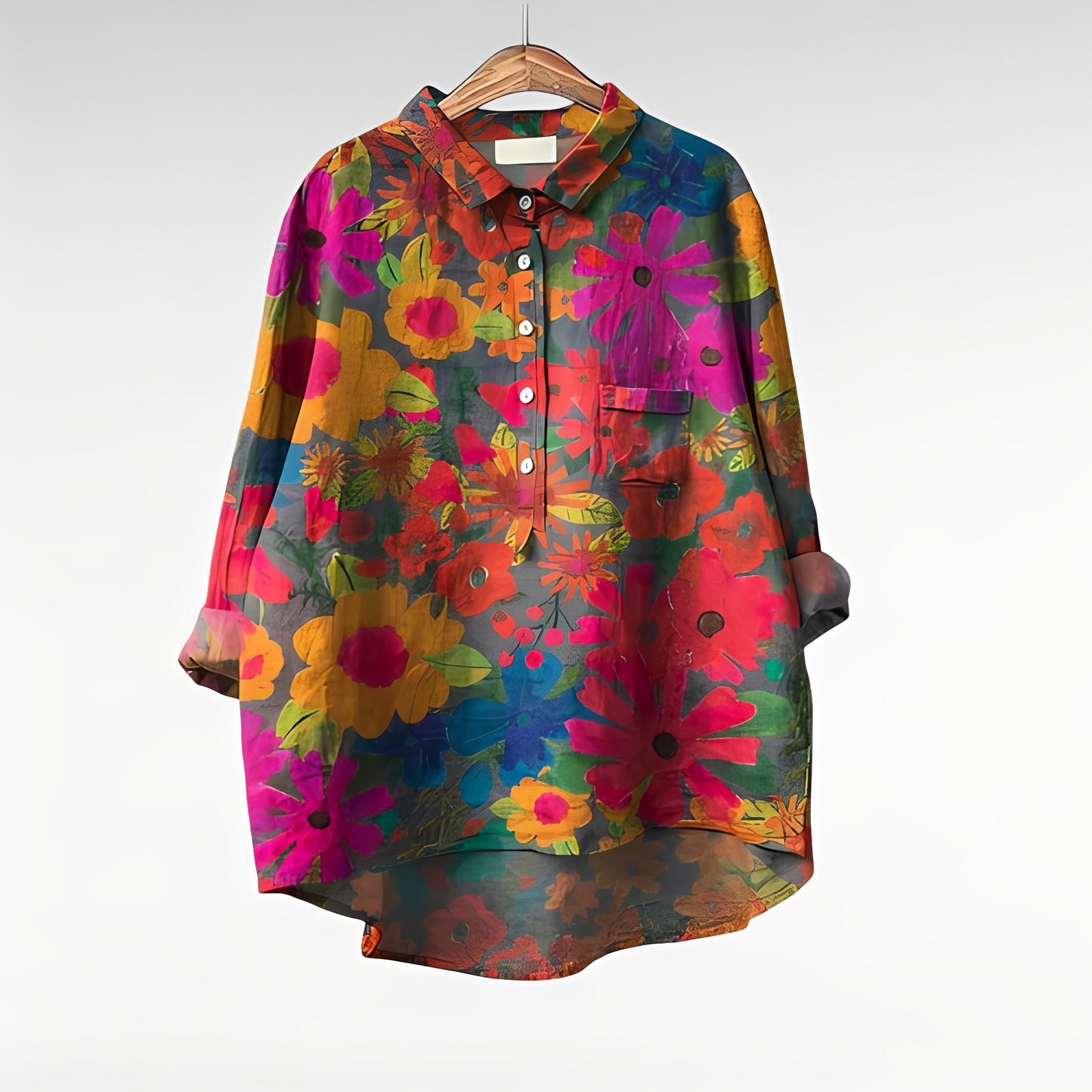 Nessa Collection | Women's Blouse with Floral Pattern & Comfortable Fit | Versatile Style for Any Occasion
