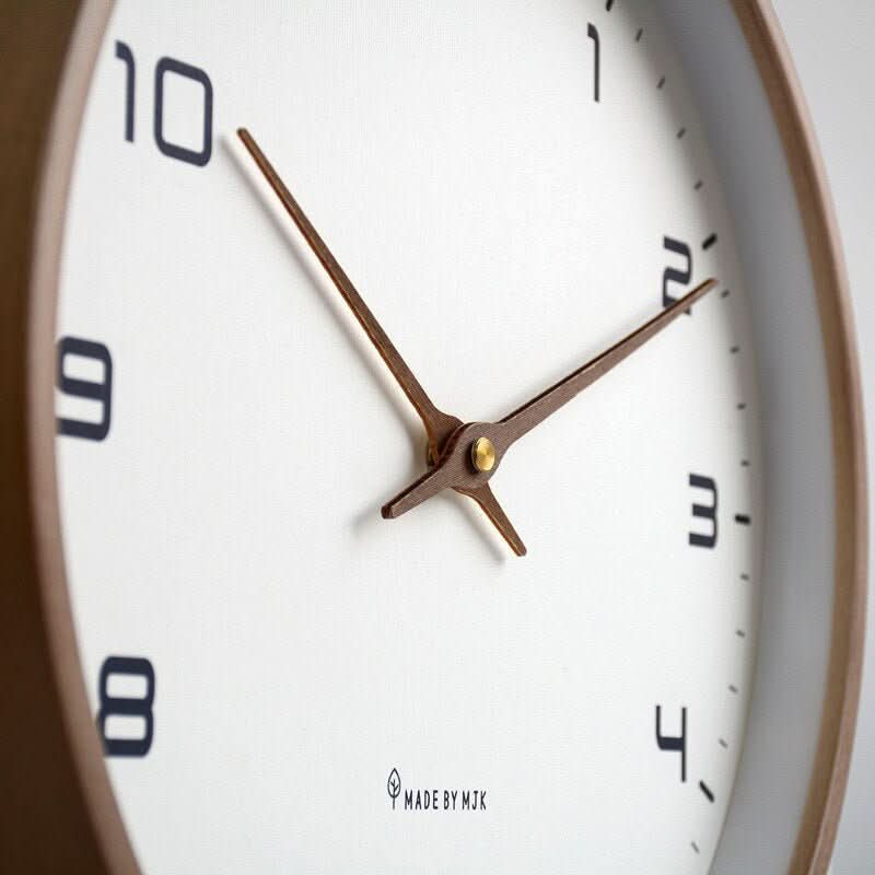 TIMEBLEND Silent Wooden Wall Clock — Scandinavian Design 2