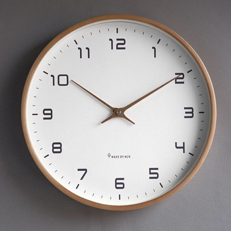 TIMEBLEND Silent Wooden Wall Clock — Scandinavian Design 3