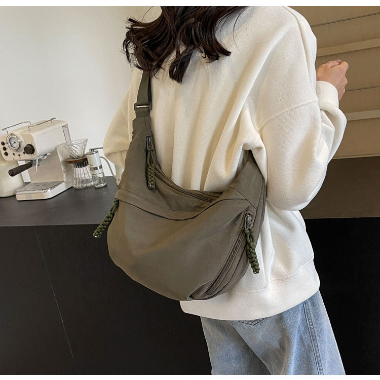 Unisex Crossbody Hip Bag — Water-Resistant Nylon Multi-Wear 2