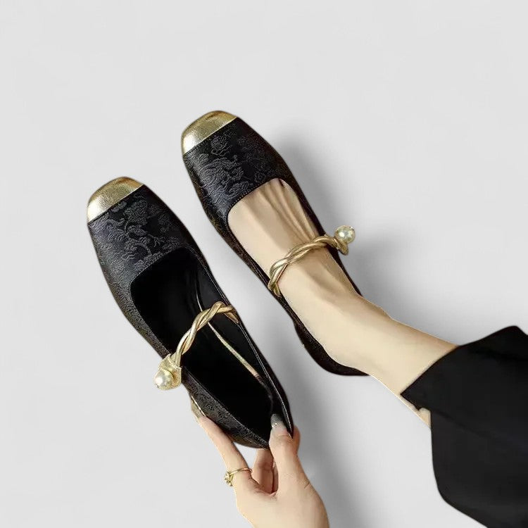 Olivia Collection | Mary Jane Shoes for Women with Cushioned Sole | Adjustable Fit for All-Day Comfort