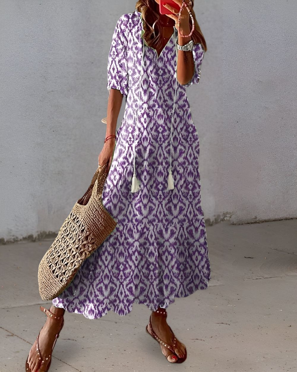 Celina™ Boho Magic Covering Dress — Flowy Bohemian Summer Dress 3