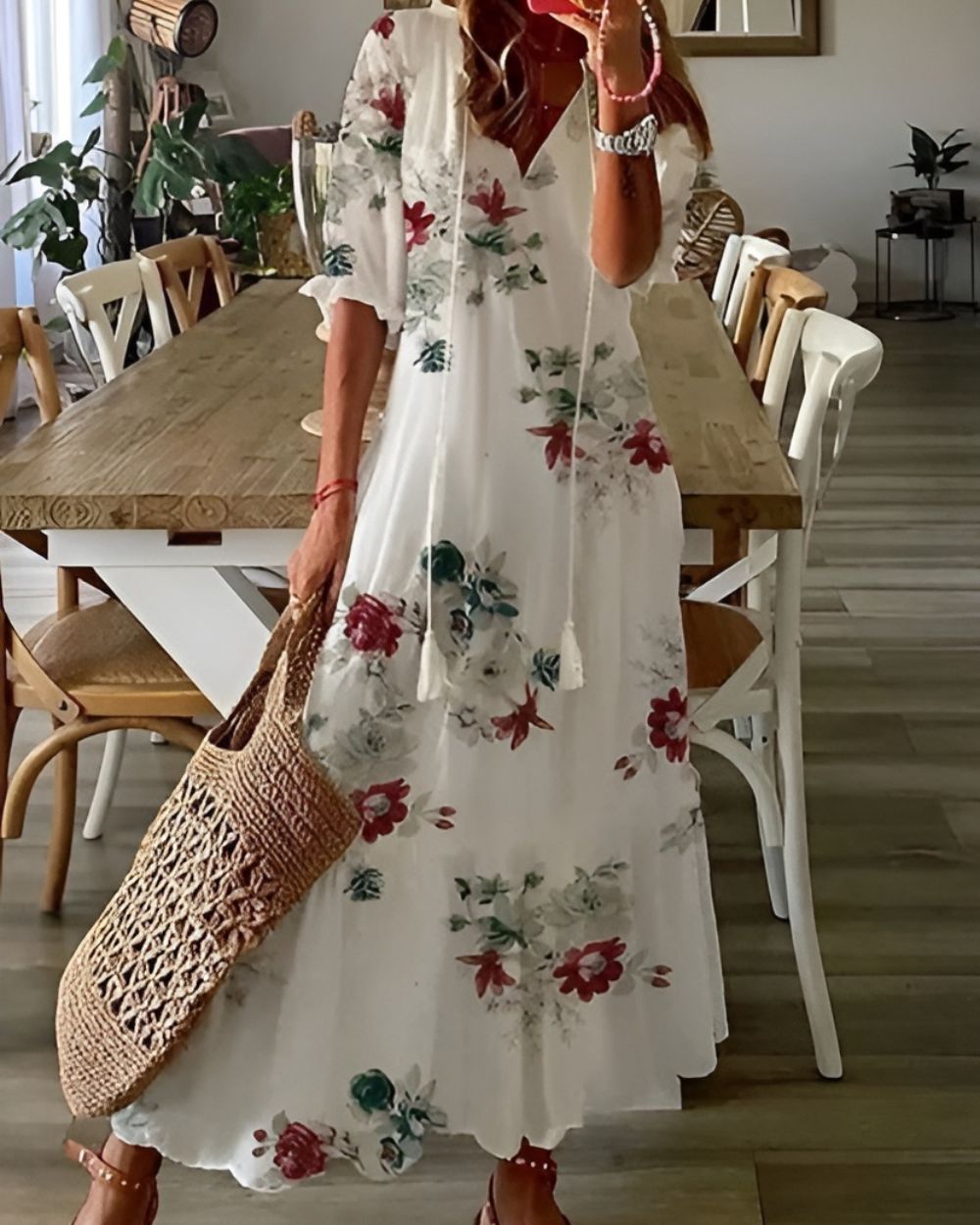 Celina™ Boho Magic Covering Dress — Flowy Bohemian Summer Dress 8