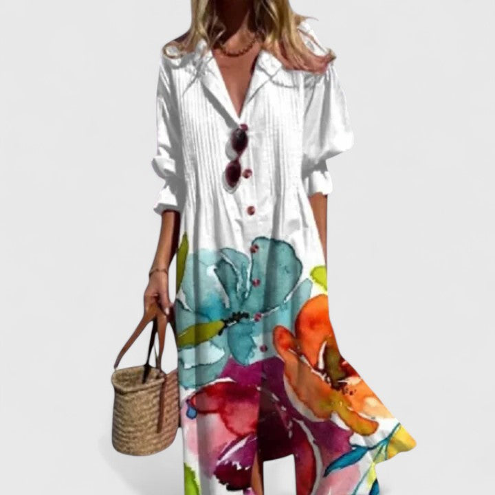 Paula Collection | Women's Summer Dress with Flattering Fit | Elegant Boho Style for Effortless Chic