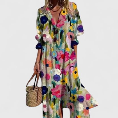 Paula Collection | Women's Summer Dress with Flattering Fit | Elegant Boho Style for Effortless Chic