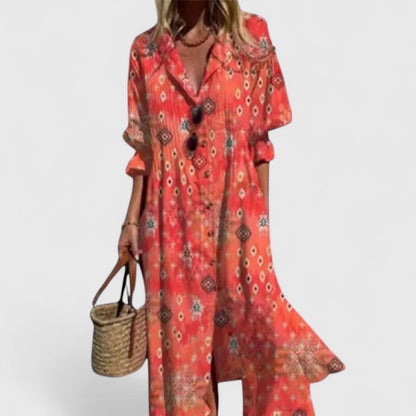 Paula Collection | Women's Summer Dress with Flattering Fit | Elegant Boho Style for Effortless Chic