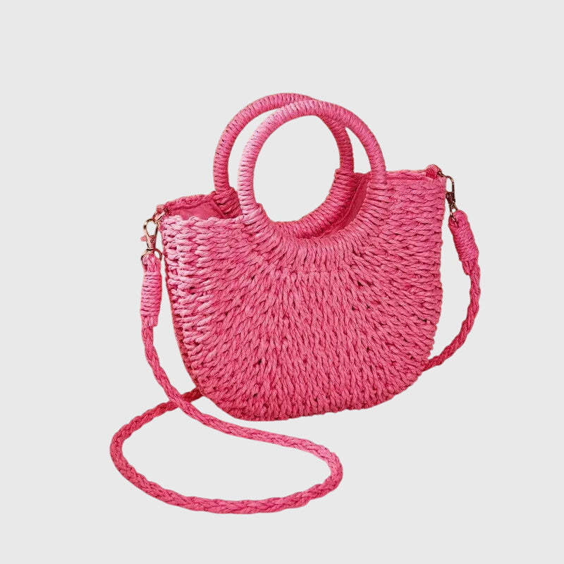 Pauline | Women's Handbag with Organic Texture & Rounded Silhouette | Chic Accessory for Effortless Summer Style