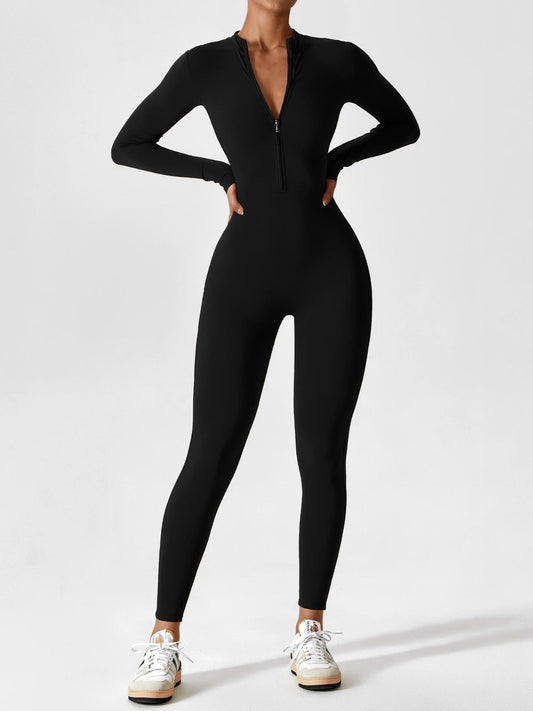 Penelope | Women's Set - Elegant Long Sleeve Zip Two Piece Set for Effortless Summer Style