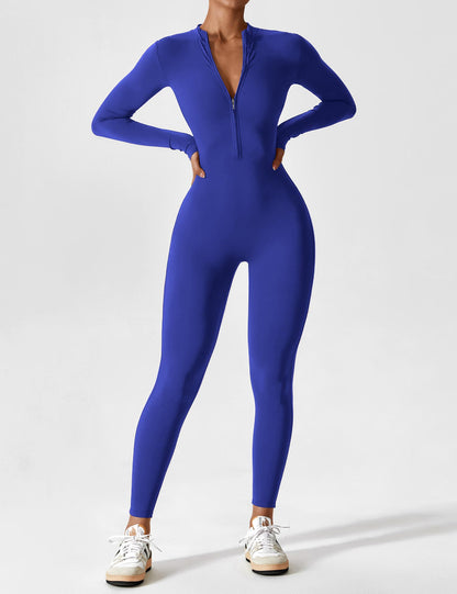 Penelope | Women's Set - Elegant Long Sleeve Zip Two Piece Set for Effortless Summer Style