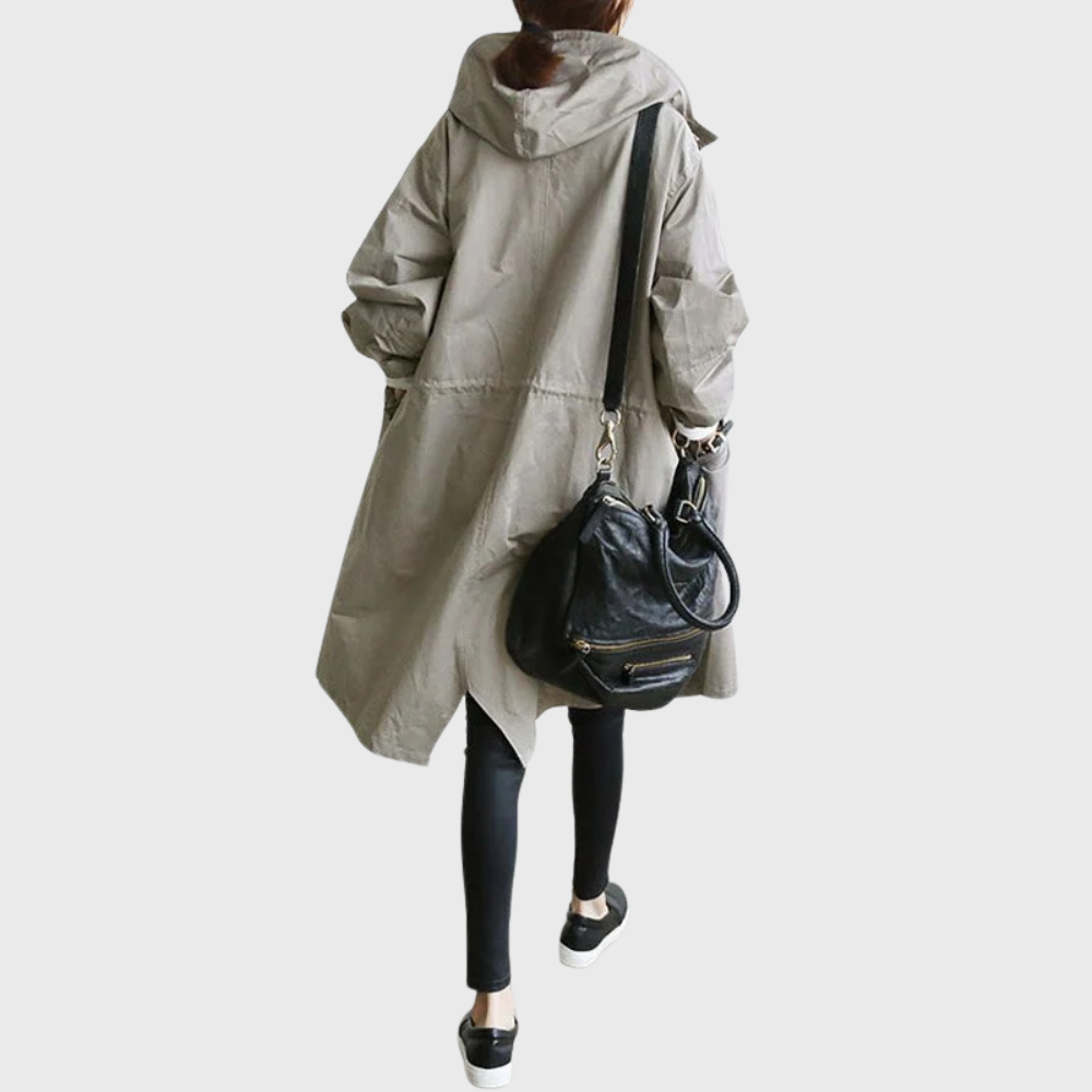 Women's Waterproof Trench Coat — Belted All-Weather Style 8