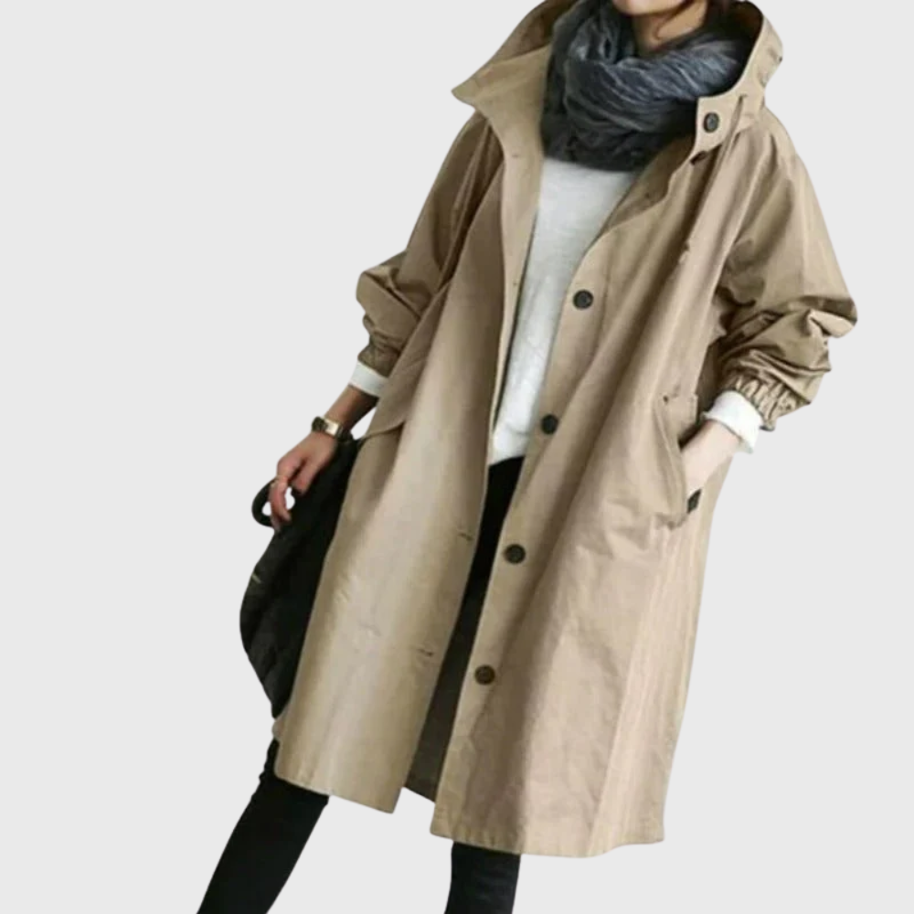 Women's Waterproof Trench Coat — Belted All-Weather Style 4