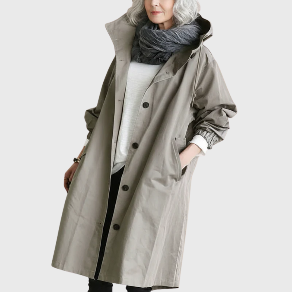 Women's Waterproof Trench Coat — Belted All-Weather Style 1
