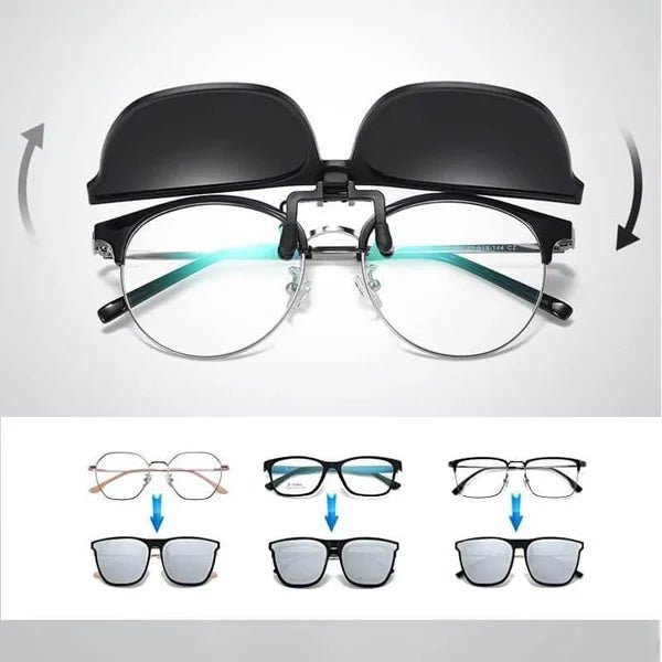 QuickShade | Clip-On Polarized Sunglasses with UV400 Protection | Lightweight Design for Instant Sun Protection
