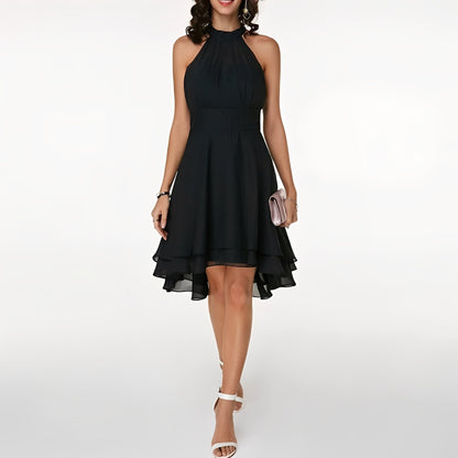 Rachel Collection | Women's Dress with Halterneck Design | Elegant Midi Dress for Weddings and Formal Events