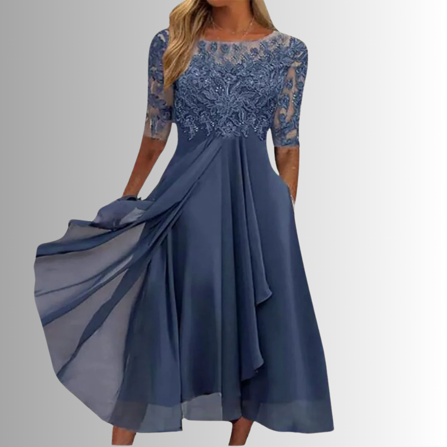 Rhonda™ | Women's Lace Cocktail Dress with Flattering Tailored Cut | Elegant Style for Wedding Guests