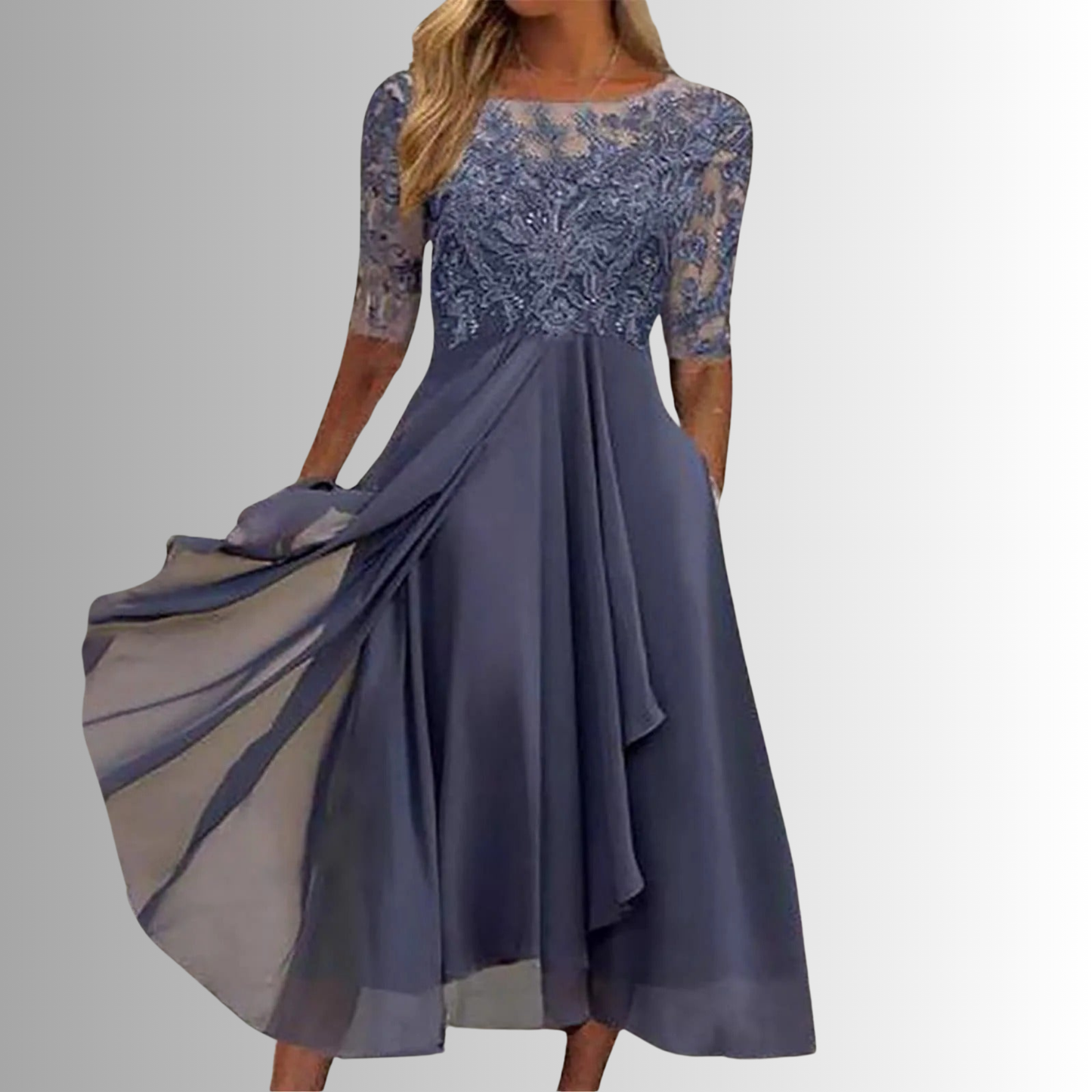 Rhonda™ | Women's Lace Cocktail Dress with Flattering Tailored Cut | Elegant Style for Wedding Guests