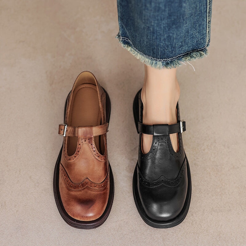 Risla Collection | Women's Flats with Classic Strap Design | Elegant Flat Shoes for Everyday Comfort