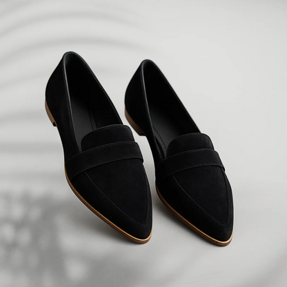 Rosie | Black Loafers for Women with Orthopedic Insole | Comfortable Slip-On Design for Everyday Wear