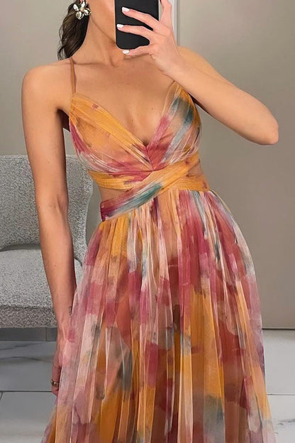 Ruby Collection | Women's Floral Maxi Dress with Adjustable Fit | Effortless Style for Summer Weddings