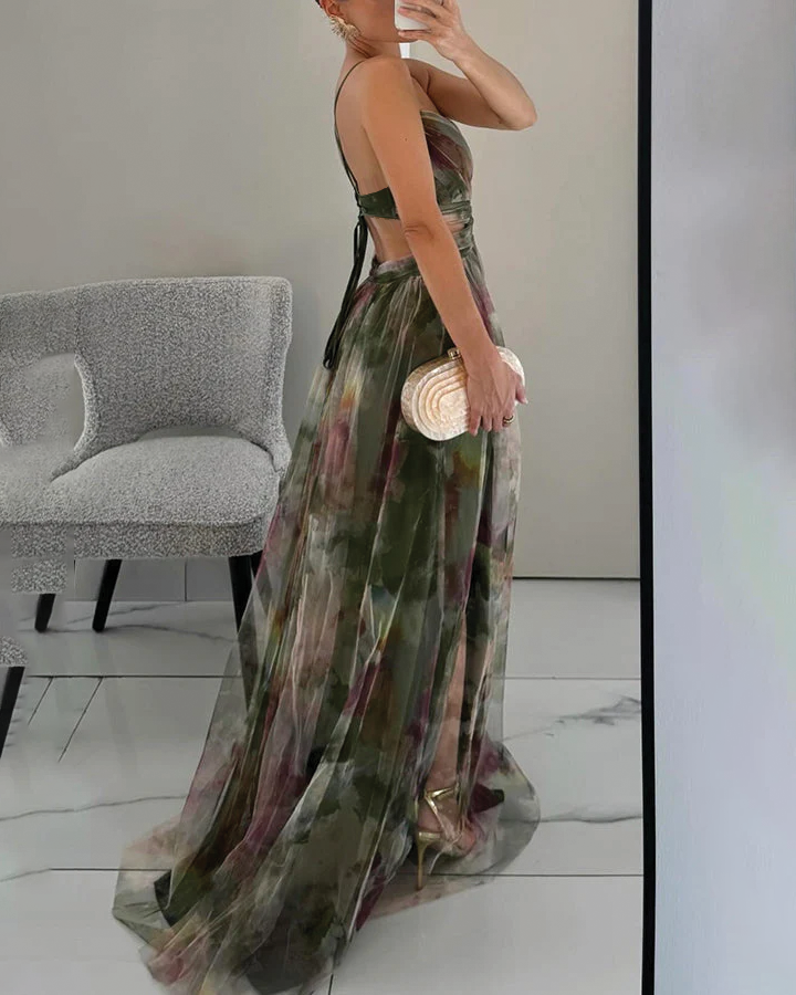 Ruby Collection | Women's Floral Maxi Dress with Adjustable Fit | Effortless Style for Summer Weddings