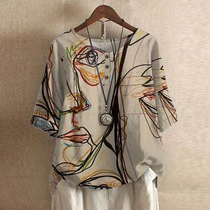 Anya™ Retro-Inspired Floral Blouse — Relaxed Vintage Fit 11