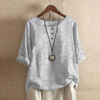 Anya™ Retro-Inspired Floral Blouse — Relaxed Vintage Fit 6