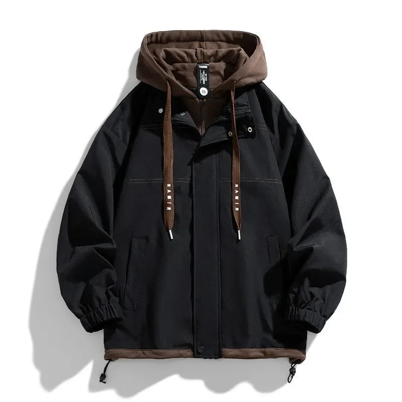 Camden Layered Hooded Jacket — Relaxed Fit Streetwear 1