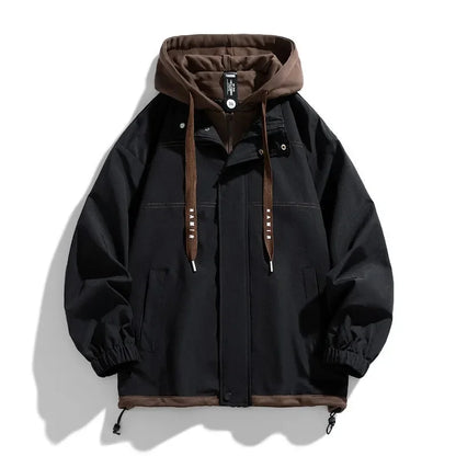 Camden Layered Hooded Jacket — Relaxed Fit Streetwear 1