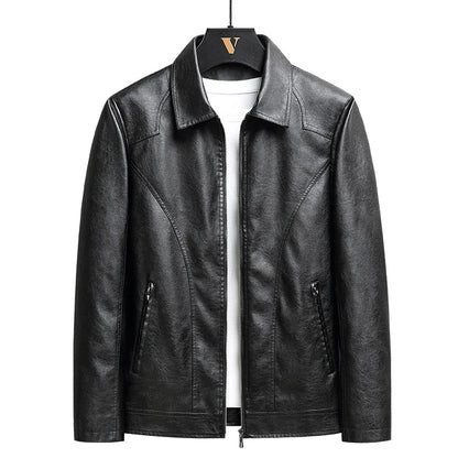 Verano Vintage Leather Zip-Up Jacket — Men's Relaxed Fit 4