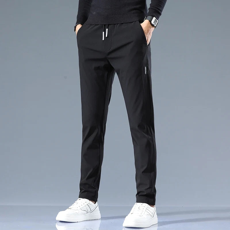 Savoni Slim Fit Cotton Pants — Breathable Straight-Leg Trousers 3