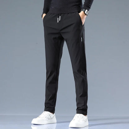 Savoni Slim Fit Cotton Pants — Men's Straight-Leg Trousers 3