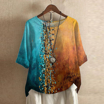 Anya™ Retro-Inspired Floral Blouse — Relaxed Vintage Fit 8