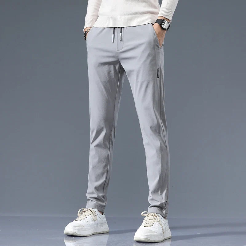 Savoni Slim Fit Cotton Pants — Breathable Straight-Leg Trousers 6