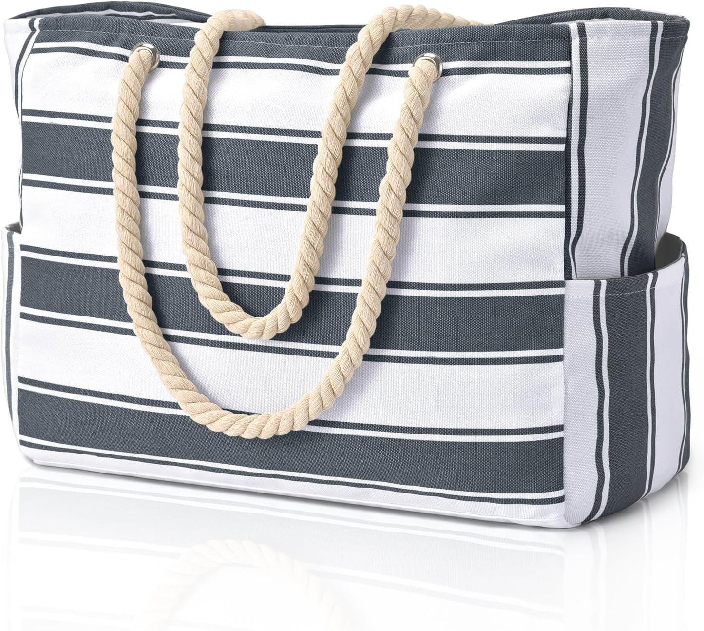 SandAway | Waterproof Beach Tote with Large Capacity & Pockets | Organized Design for Stress-Free Adventures