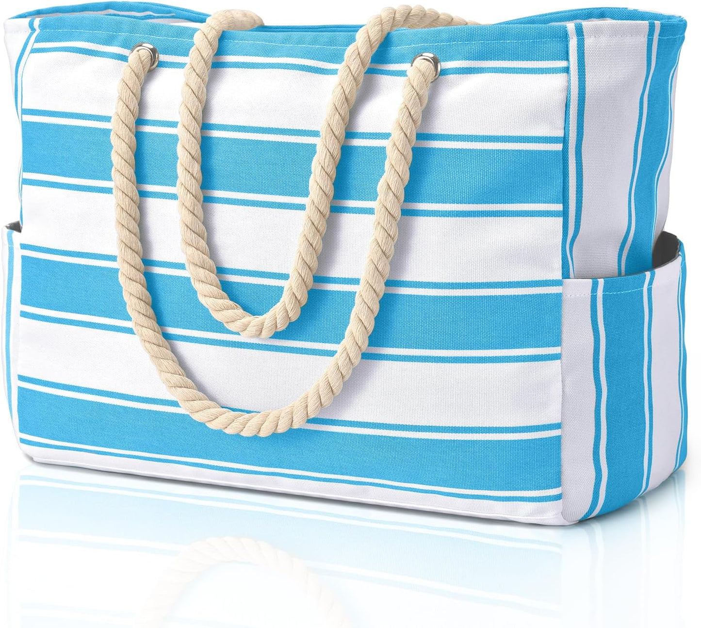 SandAway | Waterproof Beach Tote with Large Capacity & Pockets | Organized Design for Stress-Free Adventures