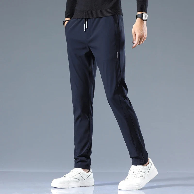 Savoni Slim Fit Cotton Pants — Breathable Straight-Leg Trousers 4