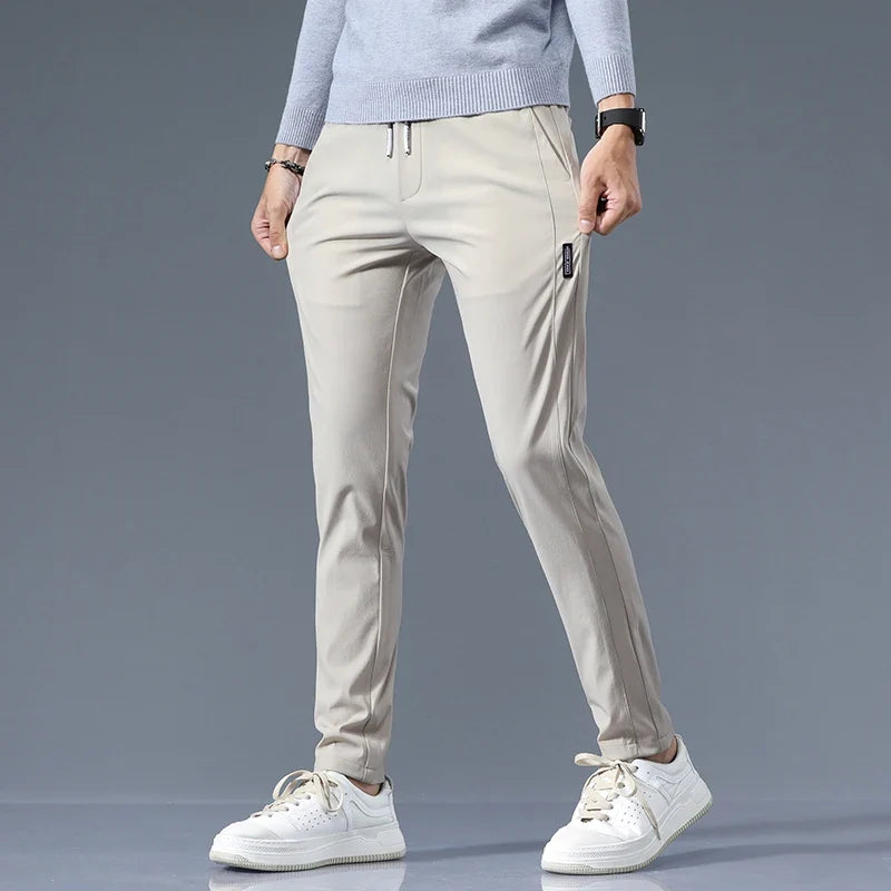 Savoni Slim Fit Cotton Pants — Breathable Straight-Leg Trousers 2