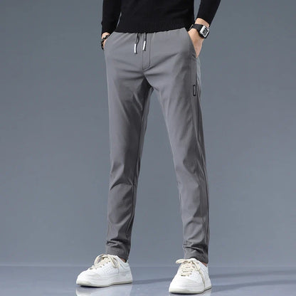 Savoni Slim Fit Cotton Pants — Breathable Straight-Leg Trousers 8