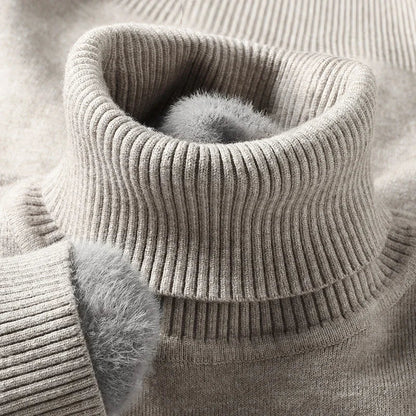 Merino Wool Turtleneck Sweater — Ribbed Collar & Slim Fit 7