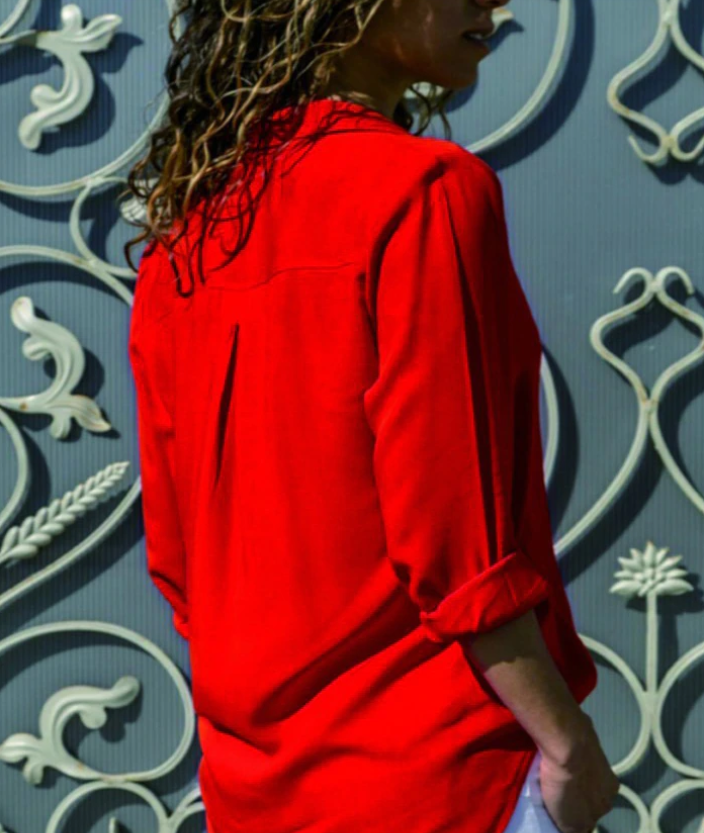Women's Lightweight Button Shirt — Relaxed Elegant Fit 9