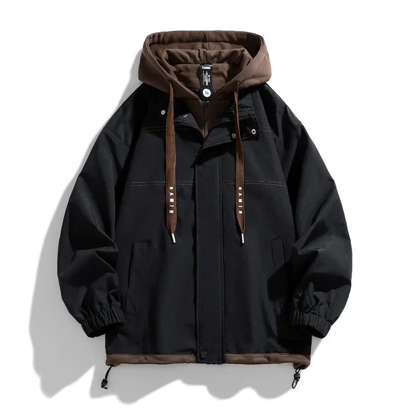 Camden Layered Hooded Jacket — Relaxed Fit Streetwear 6