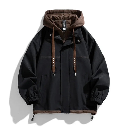Camden Layered Hooded Jacket — Relaxed Fit Streetwear 6