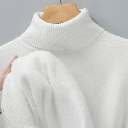 Merino Wool Turtleneck Sweater — Ribbed Collar & Slim Fit 5