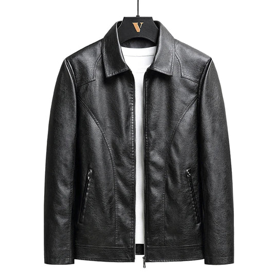 Verano Vintage Leather Zip-Up Jacket — Men's Relaxed Fit 1