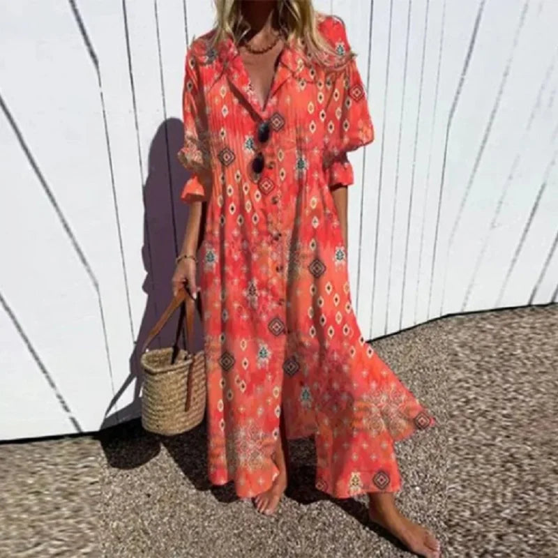 Fleuria™ Boho Floral Maxi Dress — Lightweight & Flowing 4