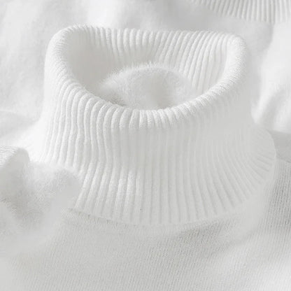 Merino Wool Turtleneck Sweater — Ribbed Collar & Slim Fit 4