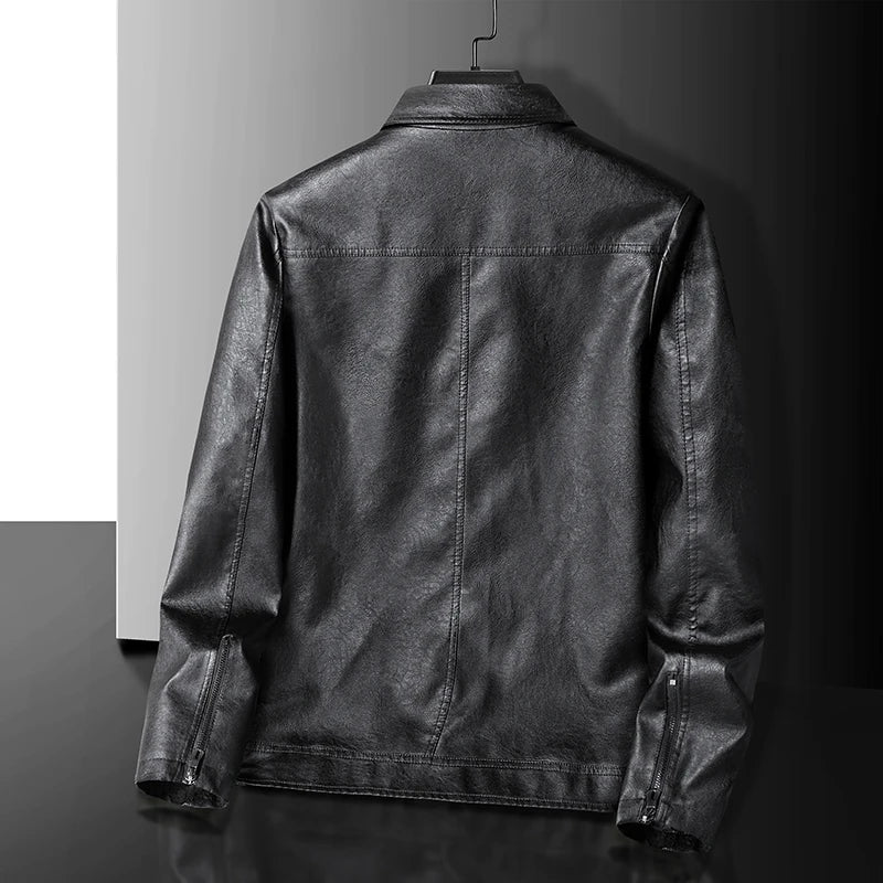 Verano Vintage Leather Zip-Up Jacket — Men's Relaxed Fit 3